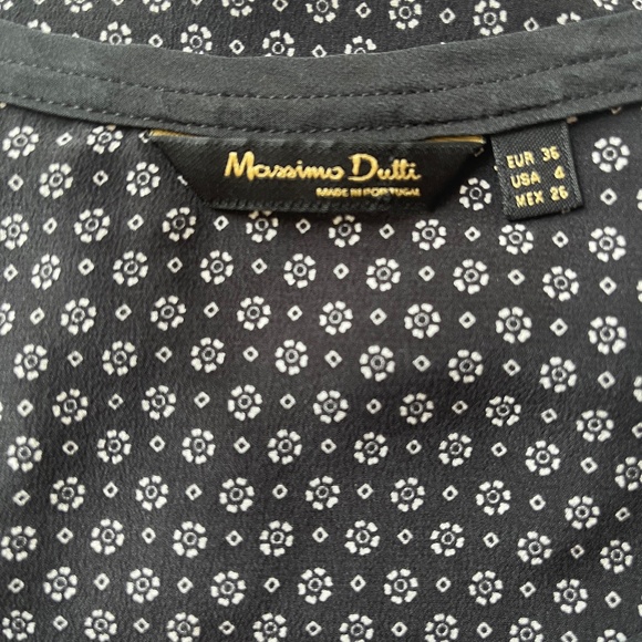 MASSIMO DUTTI Calidad Silk Tiny Floral Print Casual Workwear Tank Top Blouse 4 - Picture 8 of 9